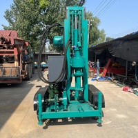 Vente directe d'usine Portable 30HP Diesel plate-forme de forage de forage Mini automatique 200m puits d'eau machine de forage moteur de base