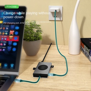 15 trong 1 Type-C Docking Station Hub với RJ45 Gigabit không dây sạc HDTV <span class=keywords><strong>USB</strong></span> 3.0 Adapter cho nhà máy điện thoại Chứng Khoán-Mô hình 8 1 - Product Image 4