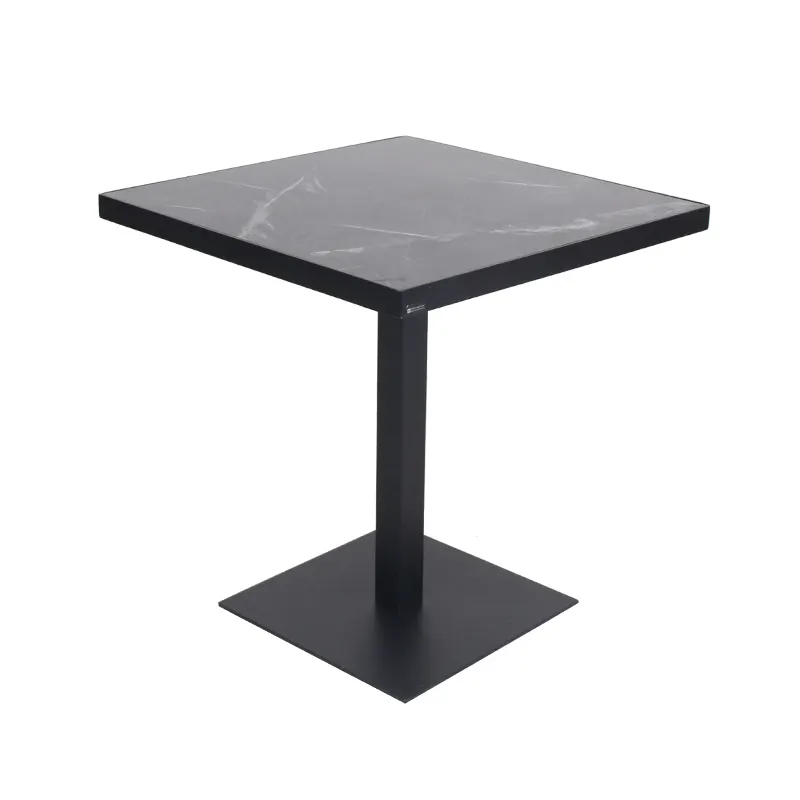 Dayanıklı ısı direnci modern kahve dükkanı mobilyası mermer masa yemek odası masa