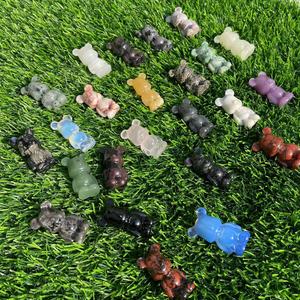1.5 Inch <b>Cute</b> <b>Bear</b> Small Size <b>Cute</b> Crystal Gemstones Carvings Crystal Healing Stones Craft Crystal <b>Bears</b> - Product Image 6