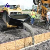 Bac de coulage de béton OEM pour excavatrice et mini-chargeuse, avec supports de montage personnalisés CE et bord anti-usure de la gueule de coulage