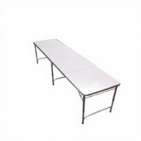 8ft Maßgefertigter Farbiger Metallrahmen Moderner Outdoor Klappbarer Beer Pong Tisch