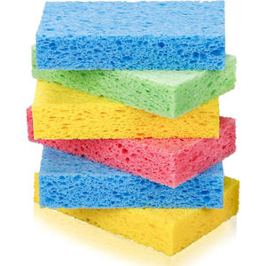 Esponja de Celulosa Comprimida Multicolor, Degradable y Compostable, Esponja de Limpieza Ecológica y Biodegradable para Lavar Platos de Cocina - Product Image 1