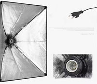 Kit de support et toile de fond photo 2x3m très populaire - Kit d'éclairage Softbox et parapluie pour studio photo