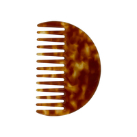 Peigne démêlant à dents larges en acrylique pour cheveux bouclés ou raides, peigne de coiffage pour femmes, vente en gros