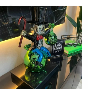 Sculpture Électroplaquée en Résine Fibre de Verre <span class=keywords><strong>Monopoly</strong></span> Richie Rich Sac d'Argent Homme Riche Design Artistique 3D ART Personnalisé - Product Image 3