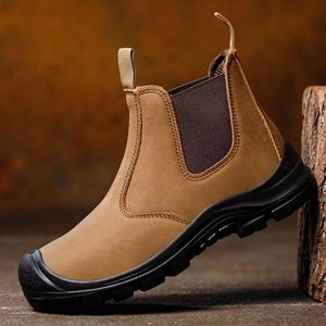Chaussures de sécurité décontractées pour hommes, antidérapantes, respirantes, à embout d'acier, pour le travail, vente en gros - Product Image 3