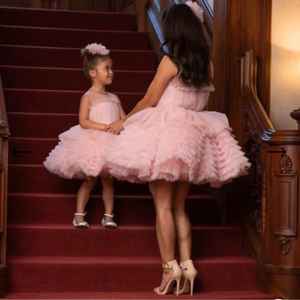 Représentations de piano et sorties de printemps robe tutu de princesse décontractée assortie en <span class=keywords><strong>famille</strong></span> pour petites filles - Product Image 3
