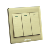 Interruptor de Luz de Pared de 3 Vías y 2 Posiciones, Serie A7K, Interruptor Eléctrico Residencial para Interiores