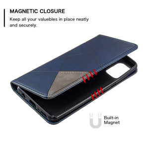 Funda de teléfono de cuero prismático magnético de estilo empresarial para Huawei Honor 400 <span class=keywords><strong>Lite</strong></span>, funda de teléfono con tapa tipo billetera para Honor X8C X8B X7B - Product Image 3