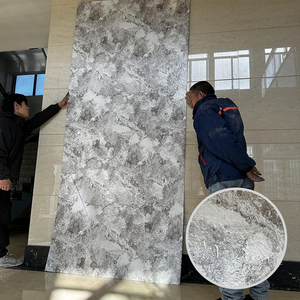 Lámina de <span class=keywords><strong>PVC</strong></span> con Efecto Mármol, Panel de Pared de <span class=keywords><strong>PVC</strong></span>, Láminas de <span class=keywords><strong>PVC</strong></span> con Relieve de Roca para Decoración de Paredes - Product Image 4