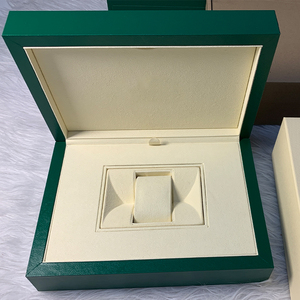 High Quality <b>Big</b> Size New Green Branded Custom Wooden Watch Box Wave Surface Design Rigid Box Multi Slots Premium Watch Brands - Product Image 5