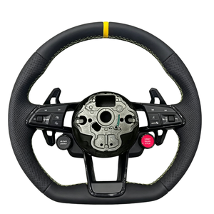 Convient aux accessoires Volkswagen Polo <span class=keywords><strong>Golf</strong></span> Volant entièrement en cuir GTD Jetta Tiguan Passat B7 B8 GTI GTI R GTD <span class=keywords><strong>Golf</strong></span> 7 Mk7 - Product Image 1