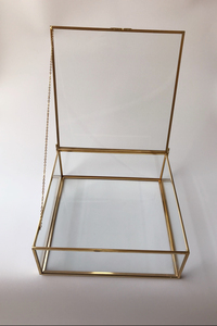 <span class=keywords><strong>Boîte</strong></span> <span class=keywords><strong>à</strong></span> <span class=keywords><strong>bijoux</strong></span> Vintage en <span class=keywords><strong>laiton</strong></span>, grande taille 28x28x10cm <span class=keywords><strong>boîte</strong></span> de rangement en <span class=keywords><strong>verre</strong></span>, taille personnalisée/Design personnalisé - Product Image 5
