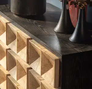 अमेरिकी लकड़ी कंसोल तालिका चार दराज कमरे में रहने वाले सजावटी कैबिनेट प्रविष्टि तरह डेस्क भंडारण टेबल