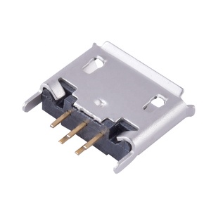 Conector <span class=keywords><strong>Micro</strong></span> <span class=keywords><strong>USB</strong></span> <span class=keywords><strong>2.0</strong></span> Hembra de 5 Pines, Puerto de Carga Vertical Tipo DIP de 180 Grados - Product Image 2