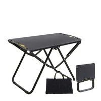 Table de camping pliante portable personnalisable en gros, en métal tactique rectangulaire en acier au carbone pour pique-nique et randonnée en extérieur