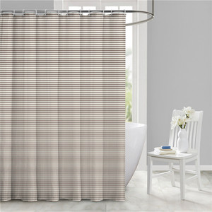 Minimalist <b>Waterproof</b> Digital Printed Polyester Shower Curtain Drape With Multi Color Grid Patterns For <b>Bathroom</b> Space Separatio - Product Image 5