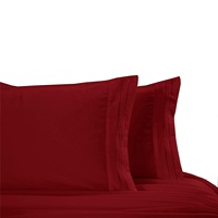 Parure de draps en polyester doux et infroissable, 4 pièces, en microfibre de luxe pour la maison, vente en gros
