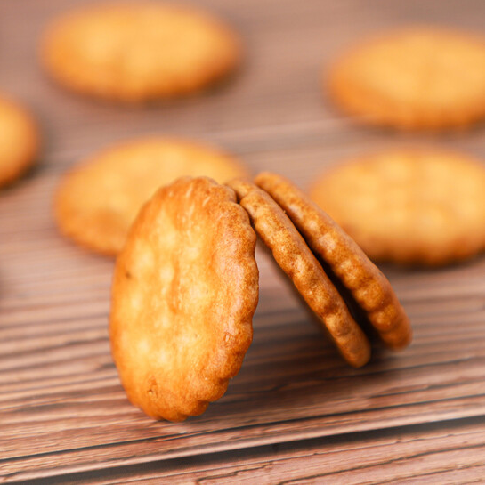 Delicious Sea Salty Finger Biscuits - Crispy Mini Cookies in Tin