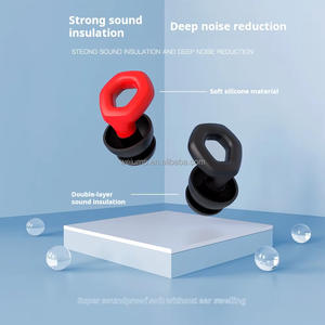 Wejump Nuevo diseño Reutilizable Silicona suave Conciertos Natación Cancelación de ruido Tapón para los oídos con 2 auriculares CE - Product Image 4
