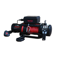 Treuil électrique portable 12V AUTO tout-terrain 4x4, 12000lbs, haute résistance, haute vitesse, corde en nylon, pour le sauvetage et le levage de camions, hauteur de levage 10m