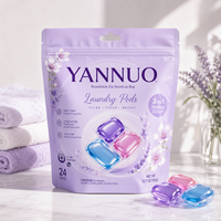 Emballage personnalisé OEM pour dosettes de lessive / Sachet de lessive portable à fermeture éclair sécurisée pour enfants
