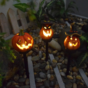 Luces Solares de Calabaza para Halloween, Decoración de Jardín Exterior, Estaca de Resina LED IP65, Estilo Moderno - Product Image 2
