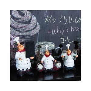 American Country Creative Retro Resin Chef Decoración funcional Hogar Restaurante Bar Café Decoración de moda Toro Estatuilla A215 - Product Image 3