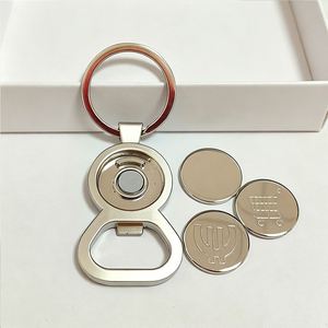 Hot Selling Custom Made Trolley Coin Bottle Opener Keyring Eco Friendly Lightweight - Product Image 2