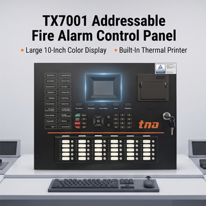 แผงควบคุมระบบแจ้งเหตุเพลิงไหม้แบบแอดเดรสเซเบิล TUV Tanda TX7001 1 ลูป พร้อมจอ LCD - Product Image 2