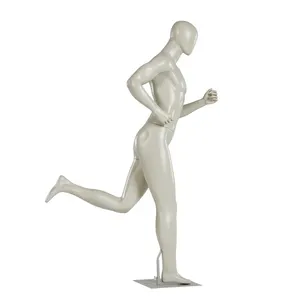 全身强势移动跑步姿势男性运动人体模型