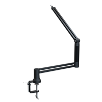 Nouveau design Heavy Duty Flexible Suspension Ciseaux Long Bras De Bureau Diffusion Microphone Bras Stand Pour Studio