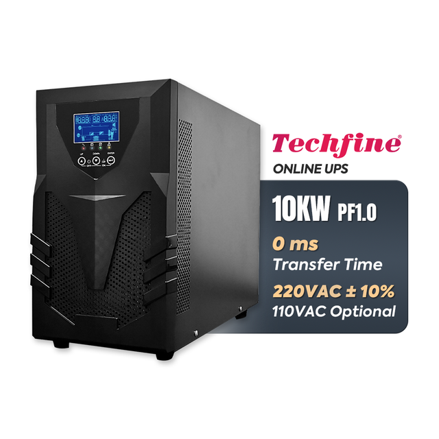 10 Kva Ups Online Ups Power System Pure Sine Wave High Frequency Online Ups with External Battery