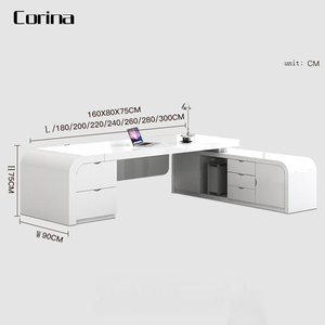 Duro <span class=keywords><strong>CORINA</strong></span> — nouveaux modèles de mobilier de bureau moderne, table de bureau - Product Image 3