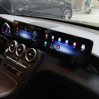 Reproductor de DVD para Coche con GPS, Navegación, Radio Android y Pantalla Doble Interactiva Carplay para Mercedes Benz Clase C GLC W205 2015-2022