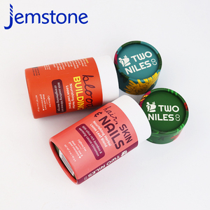 Usine en gros 100% boîte d'emballage de cylindre de tube de papier biodégradable recyclé pour cadeau cosmétique - Product Image 4