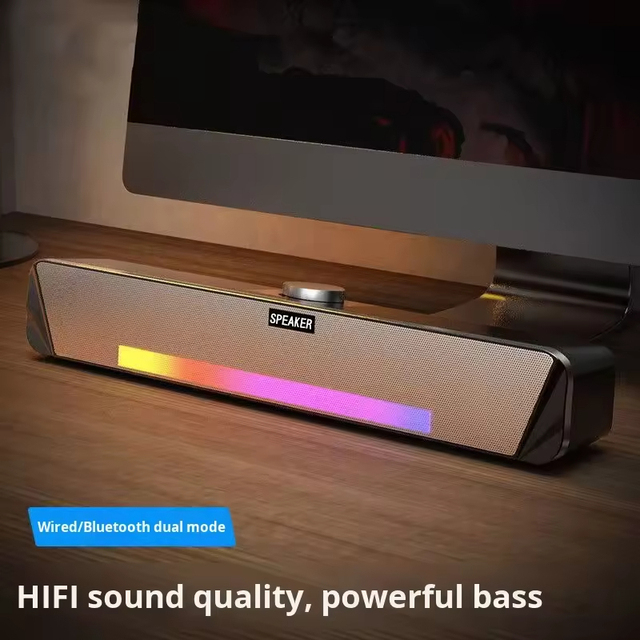 Private Model Bluetooth USB Wired Multimedia Subwoofer Laptop Home Theatre RGB Sound Blaster Battery Computer Speaker Soundbar