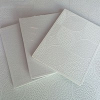 WLX Faux Plafond Azulejos De Cielo Falso Para Techo Yeso Pvc 60X60 Faux Panneau de Plâtre Plafonnier Plâtre Carreau de Plafond