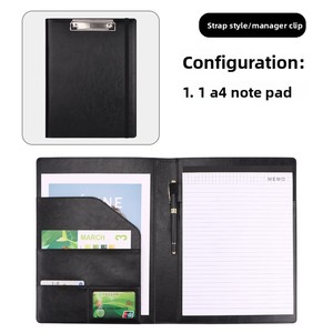 Porte-documents professionnel multifonctionnel en cuir A4 -001 pour négociations commerciales, documents contractuels, impression personnalisable - Product Image 6