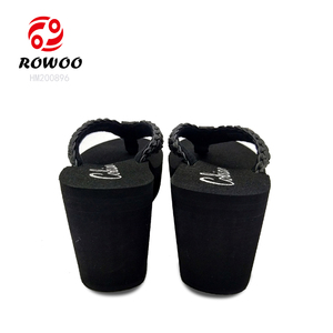 Tongs personnalisées sur le marché pour femmes, sandales à plateforme compensée pour dames, bon marché, vente en gros, vanne de styliste de plage eva, HM200896 - Product Image 4
