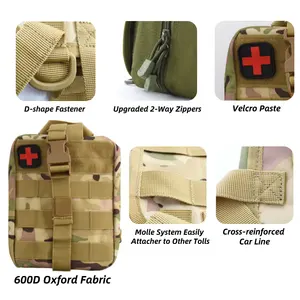 Anthrive Medical OEM Портативная мини-Боевая сумка для выживания на открытом воздухе, тактическая аптечка первой помощи при травме, сумка Ifak