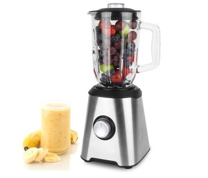 Blender à café en acier inoxydable, blender de table 2 en 1 avec pot en verre, blender de table - Product Image 6