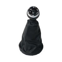 Chrome 6 vitesses manuel manette de vitesse levier poignée en cuir botte voiture pommeau de levier de vitesse pour Mini Cooper R55 R56 R57 R59 F55 F54
