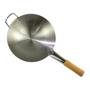 사용자 정의 로고 조리기구 세트 가스 밥솥 201 가정용 레스토랑을위한 나무 손잡이와 스테인레스 스틸 냄비 팬 - Product Image 1