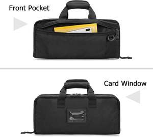 Échantillon gratuit personnalisé noir fourchette couteau cuillère sac de rangement couteau de cuisine étui de transport avec poignée sangle - Product Image 3