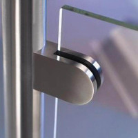 Pince à verre en acier inoxydable, 2 pièces, 316L, sans cadre, accessoires d'escalier, supports d'angle de 8MM