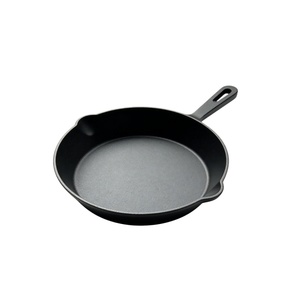 Sartén para Asar Filetes de Hierro Fundido de Varios Tamaños, sin Recubrimiento, Antiadherente, para Cocina Doméstica, Apta para Cocina de Gas e Inducción, con Fondo Plano Universal - Product Image 1