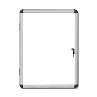 SC05 A4 taille cadre en aluminium verrouillage vitrine pour école bureau salle de classe montage mural avec 2 clés prix de gros
