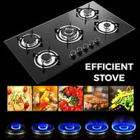 Table de cuisson à gaz de haute qualité, brûleur à gaz, plaque de cuisson en verre trempé, cuisinière, appareils de cuisine pour la cuisine domestique
